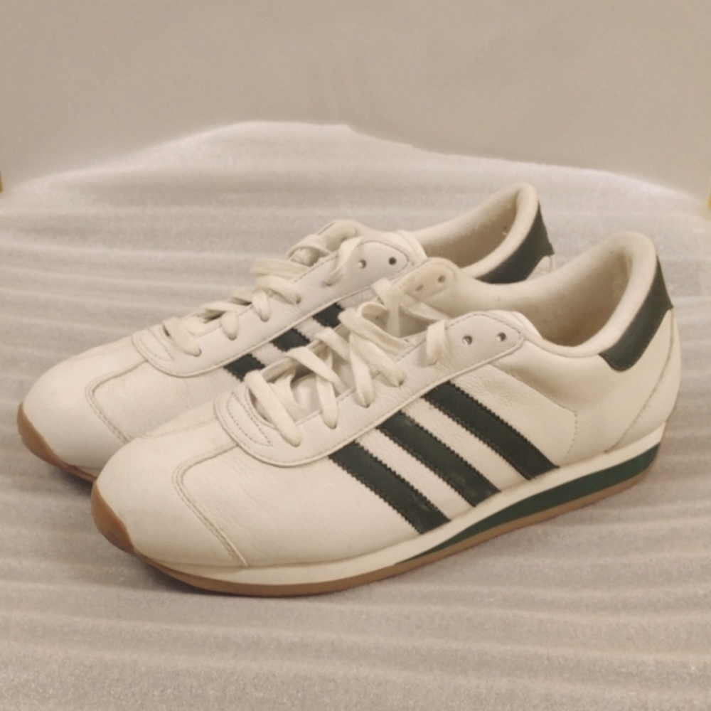 adidas White and Green Sneakers